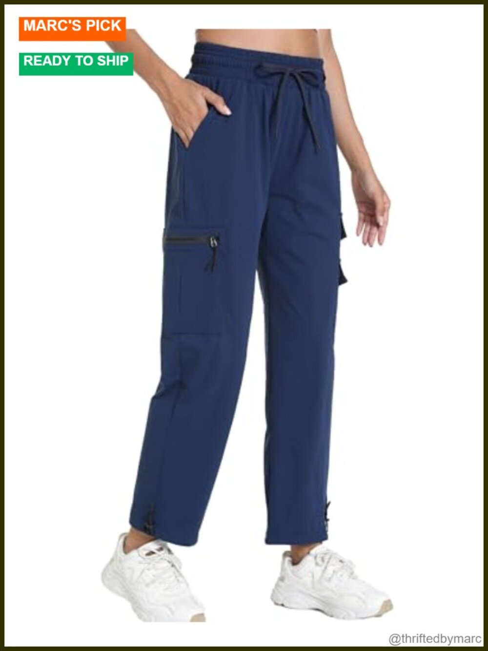 Quick Dry Women's Hiking Cargo Joggers 5 Pockets